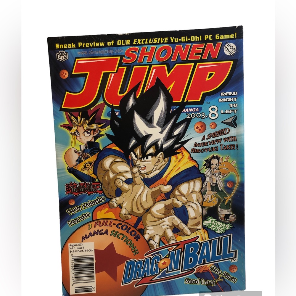 Shonen Jump September 2003 Magazine Yugioh Sand Land Dragonballz Manga